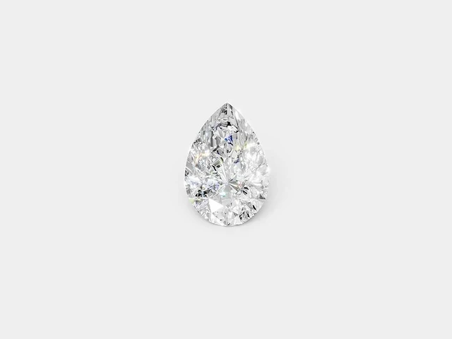 Diamond-pear cut 2 cts f vs2 - afbeelding 4 van  5