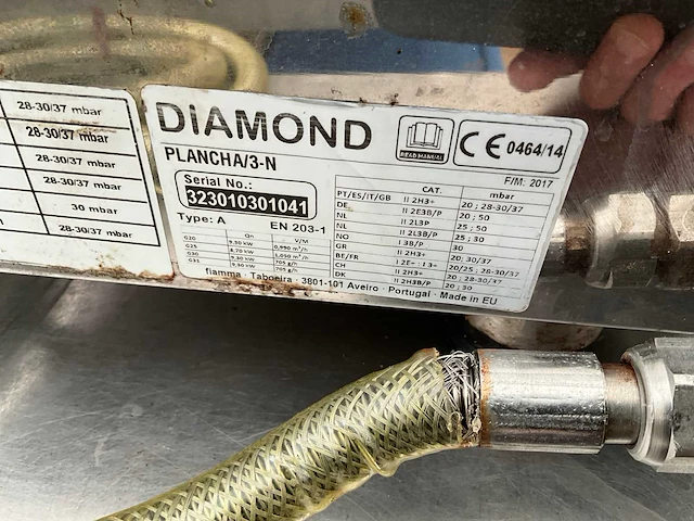 Diamond plancha/3-n gas bakplaat - afbeelding 2 van  2