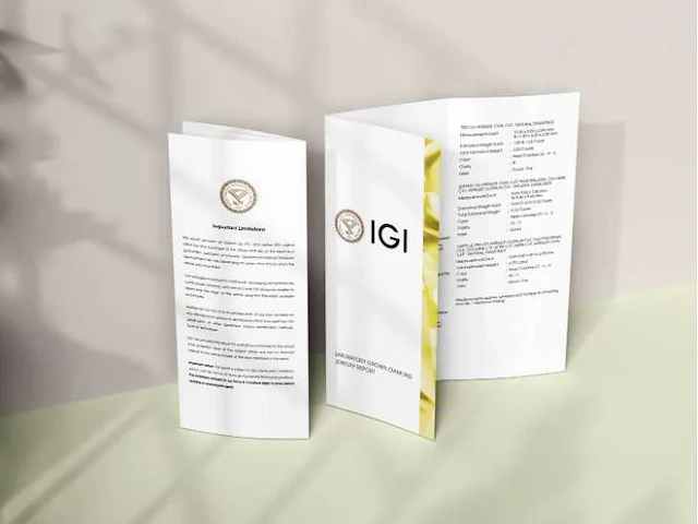 Diamond-round 4 cts - igi certified d vvs - afbeelding 5 van  5