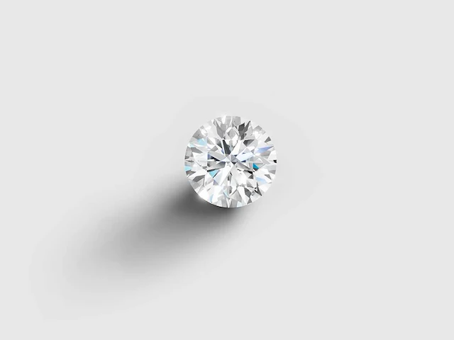 Diamond-round 4 cts f vvs - afbeelding 1 van  6