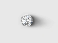 Diamond-round 4 cts f vvs - afbeelding 3 van  6