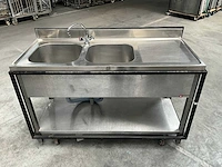 Diamond rvs spoeltafel - afbeelding 1 van  8
