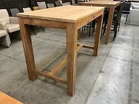 Diamond teak interieur bartafel 140cm x 80cm x 110cm h p8 - afbeelding 1 van  4