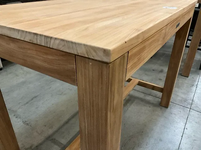 Diamond teak interieur bartafel 140cm x 80cm x 110cm h p8 - afbeelding 3 van  4