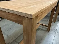 Diamond teak interieur bartafel 140cm x 80cm x 110cm h p8 - afbeelding 3 van  4