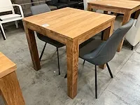 Diamond teak interieurtafel teak 80 x 80 x h78cm p8 - afbeelding 1 van  3