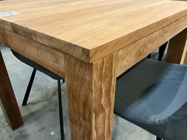 Diamond teak interieurtafel teak 80 x 80 x h78cm p8 - afbeelding 3 van  3