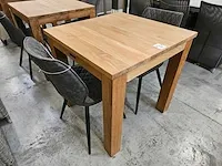 Diamond teak interieurtafel teak 80 x 80 x h78cm p8 - afbeelding 1 van  4