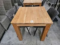 Diamond teak interieurtafel teak 80 x 80 x h78cm p8 - afbeelding 2 van  4