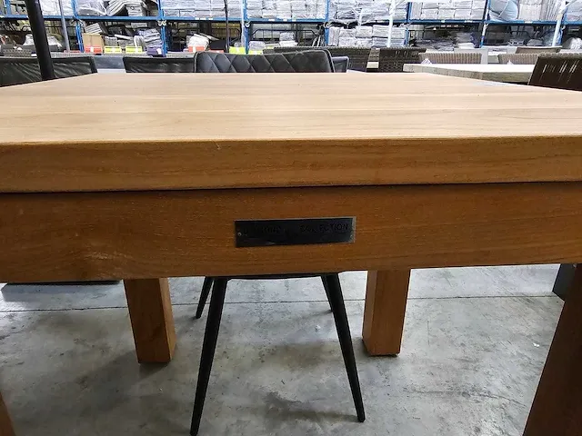 Diamond teak interieurtafel teak 80 x 80 x h78cm p8 - afbeelding 4 van  4