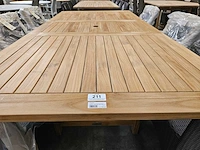 Diamond teak tuintafel uitschuifbaar 160-210cm latten 5cm - afbeelding 3 van  3