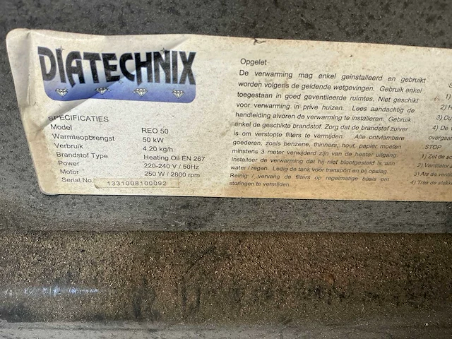 Diatechnix reo50 heteluchtkanon - afbeelding 4 van  4