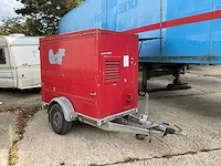 Dibo jmb-s hogedrukreiniger op aanhangwagen