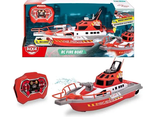 Dickie rc boot rc voertuig brandweer - afbeelding 1 van  2