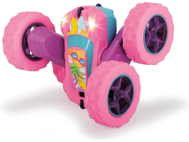 Dickie toys rc flippy roze bestuurbare auto - afbeelding 2 van  5