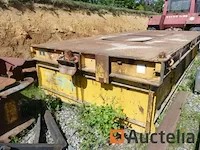 Dieplader met container voor rails philmor t5020aa