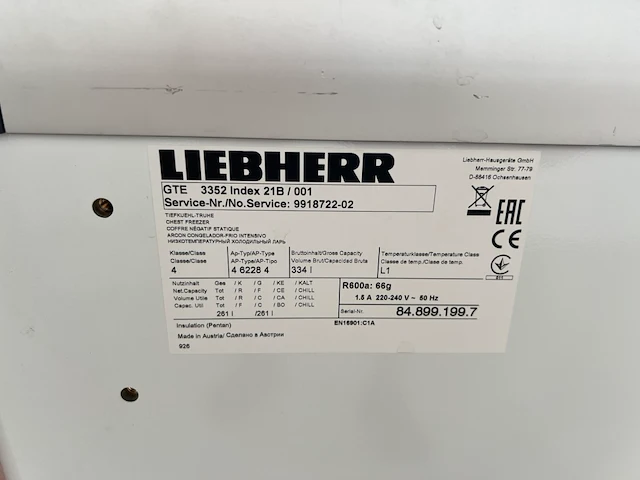 Diepvries liebherr - afbeelding 4 van  4