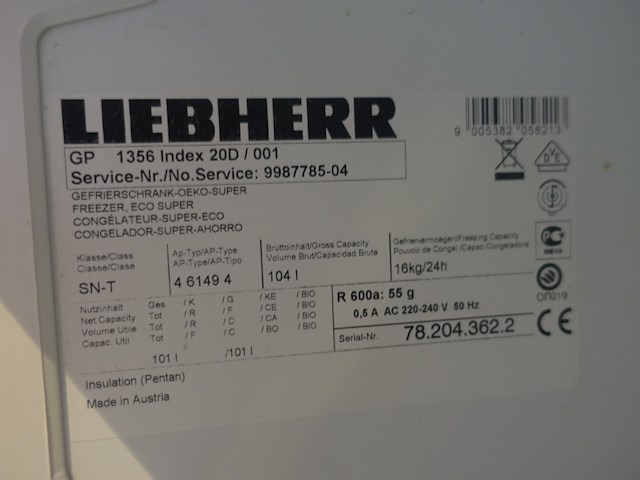 Diepvries liebherr - afbeelding 4 van  4