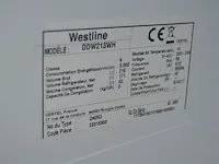 Diepvries met koelkast westline ddw213wh, staande lamp - afbeelding 6 van  7