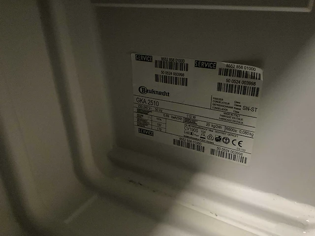 Diepvriezer bauknecht gka2510 - afbeelding 4 van  4
