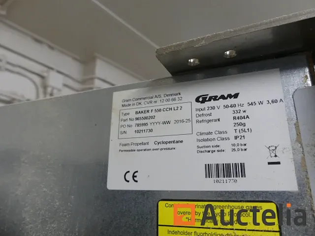 Diepvriezer gram baker f 550 cch l2 2 - afbeelding 4 van  10