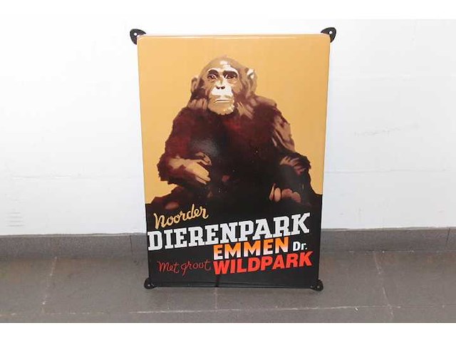 Dierenpark emmen- emaille bord - afbeelding 1 van  2