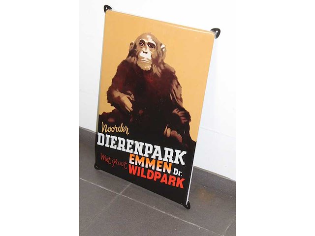 Dierenpark emmen- emaille bord - afbeelding 2 van  2