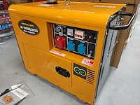 Diesel generator, 5 kva, 3 phase generator, geel