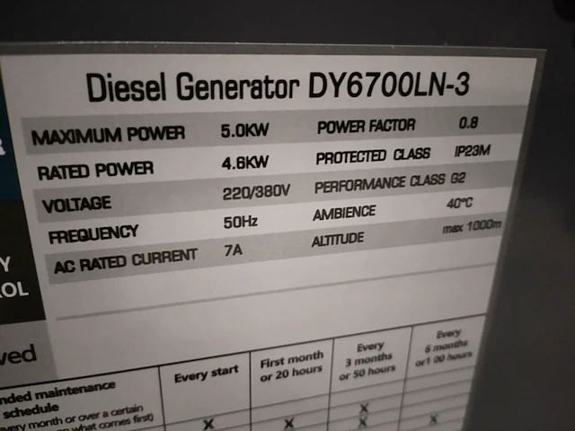 Diesel generator ultra toolz ut-dg5000w - afbeelding 7 van  9