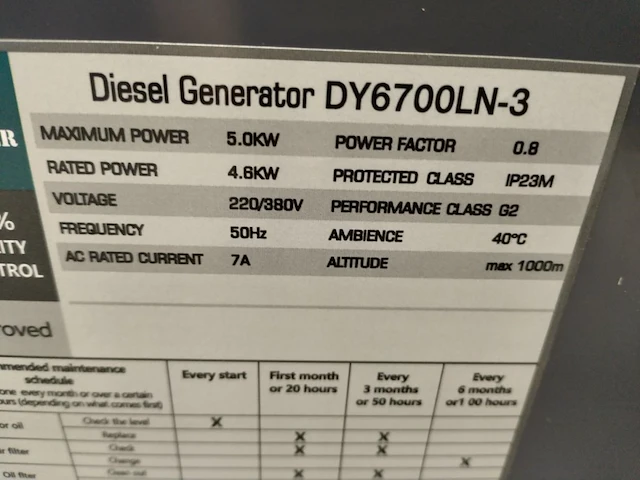 Diesel generator ultra toolz ut-dg5000w - afbeelding 15 van  17