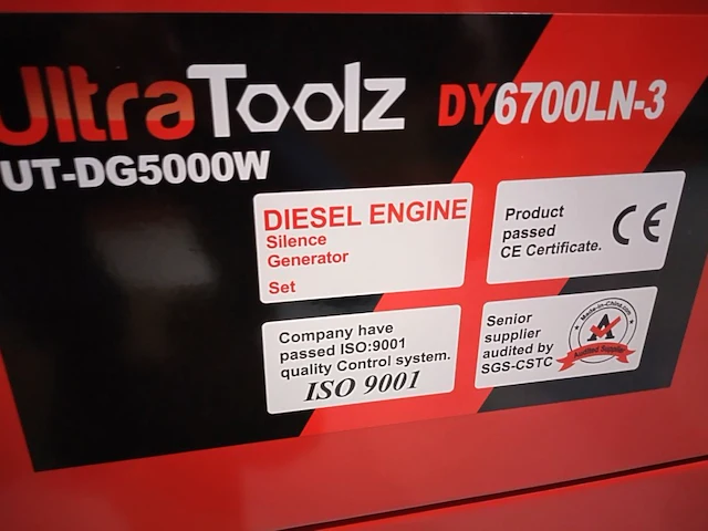 Diesel generator ultra toolz ut-dg5000w - afbeelding 9 van  9