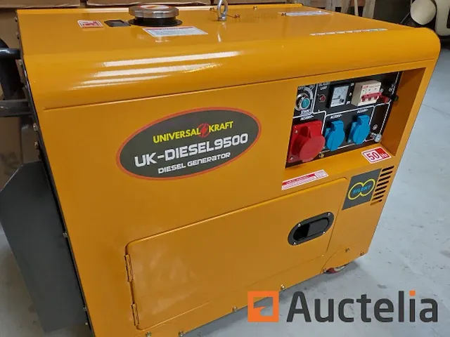 Diesel generator universal kraft geel - afbeelding 3 van  9