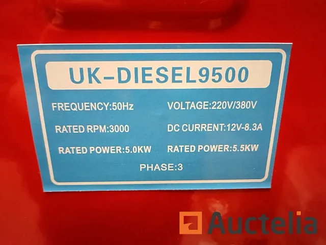 Diesel generator universal kraft rood - afbeelding 2 van  9