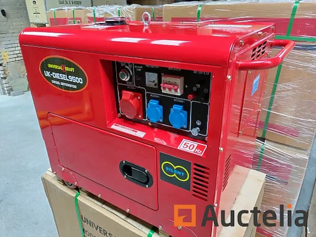 Diesel generator universal kraft rood - afbeelding 3 van  9
