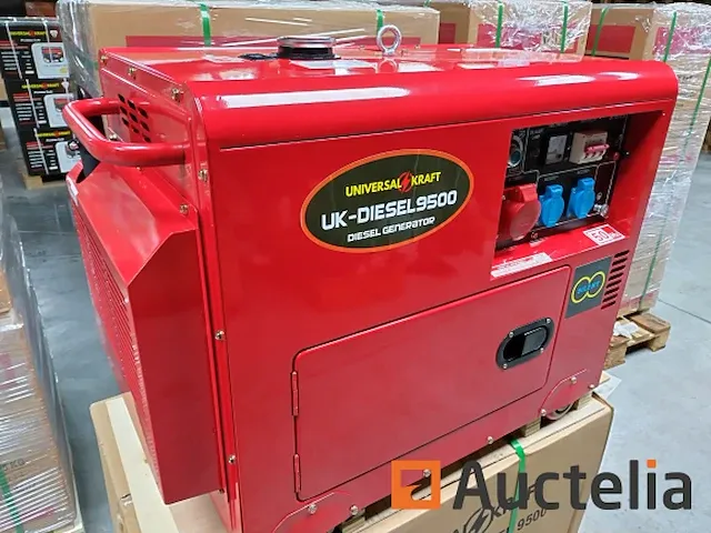 Diesel generator universal kraft rood - afbeelding 4 van  9