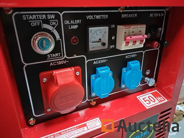 Diesel generator universal kraft rood - afbeelding 5 van  9