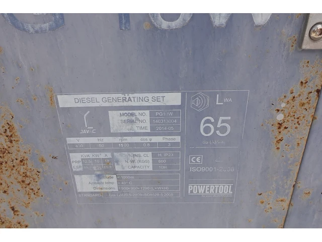 Diesel stroomgroep powertool - afbeelding 3 van  6
