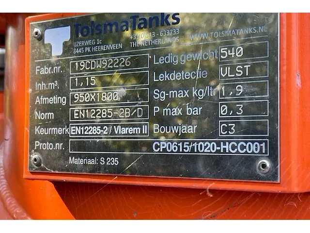 Diesel tank tolsma - afbeelding 3 van  7