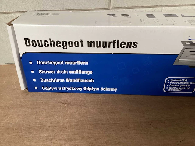 Differnz douchegoot rvs 80 cm (2x) - afbeelding 2 van  7