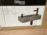 Differnz jax wastafel beton met zwart - afbeelding 4 van  4