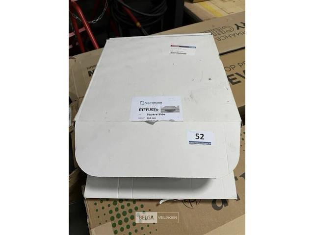 Diffuser square side frameless gypsum - afbeelding 1 van  3