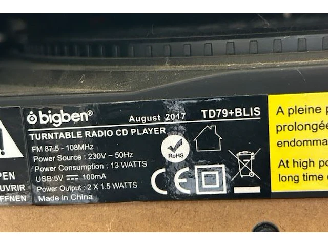Digital radio o bigben - afbeelding 3 van  11