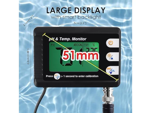 Digitale combo-ph-temperatuurmeter - afbeelding 4 van  5
