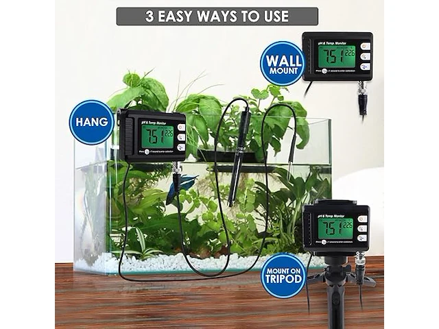 Digitale combo-ph-temperatuurmeter - afbeelding 5 van  5