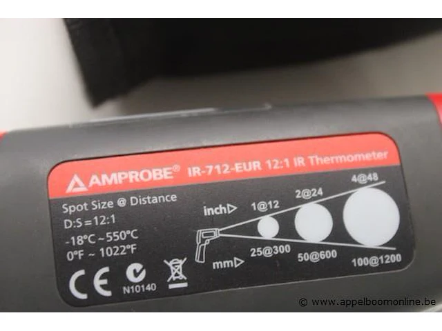 Digitale infrarood temperatuurmeter amprobe - afbeelding 2 van  3