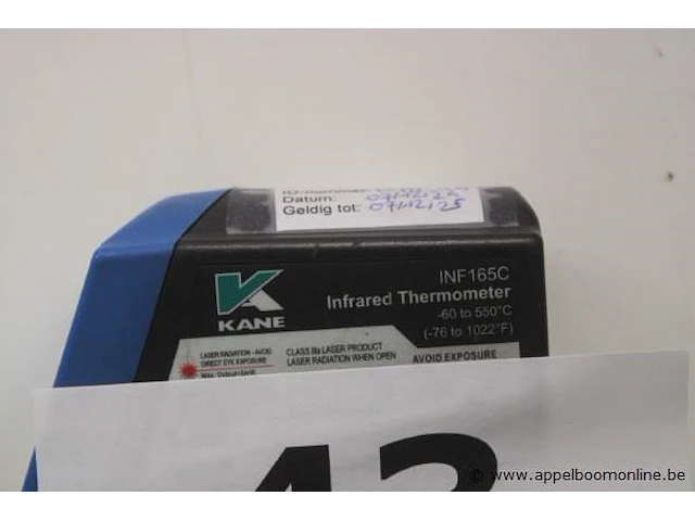 Digitale infrarood temperatuurmeter kane, inf 165c - afbeelding 3 van  3