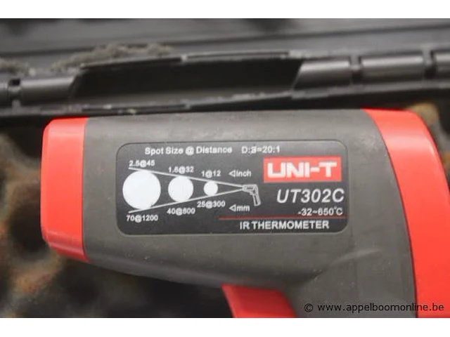Digitale infrarood temperatuurmeter uni-t, ut302c - afbeelding 2 van  3