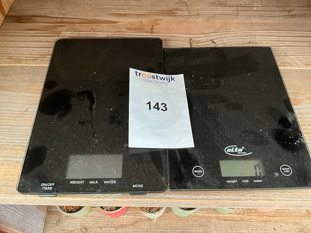 Digitale keuken weegschaal (2x) - afbeelding 1 van  1