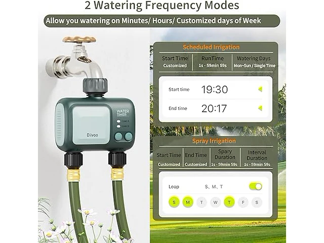 Diivoo wifi-water timer - afbeelding 2 van  3