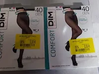 Dim basic comfort 40 den ceinture comfort maat 2 black 2 paar - afbeelding 1 van  3